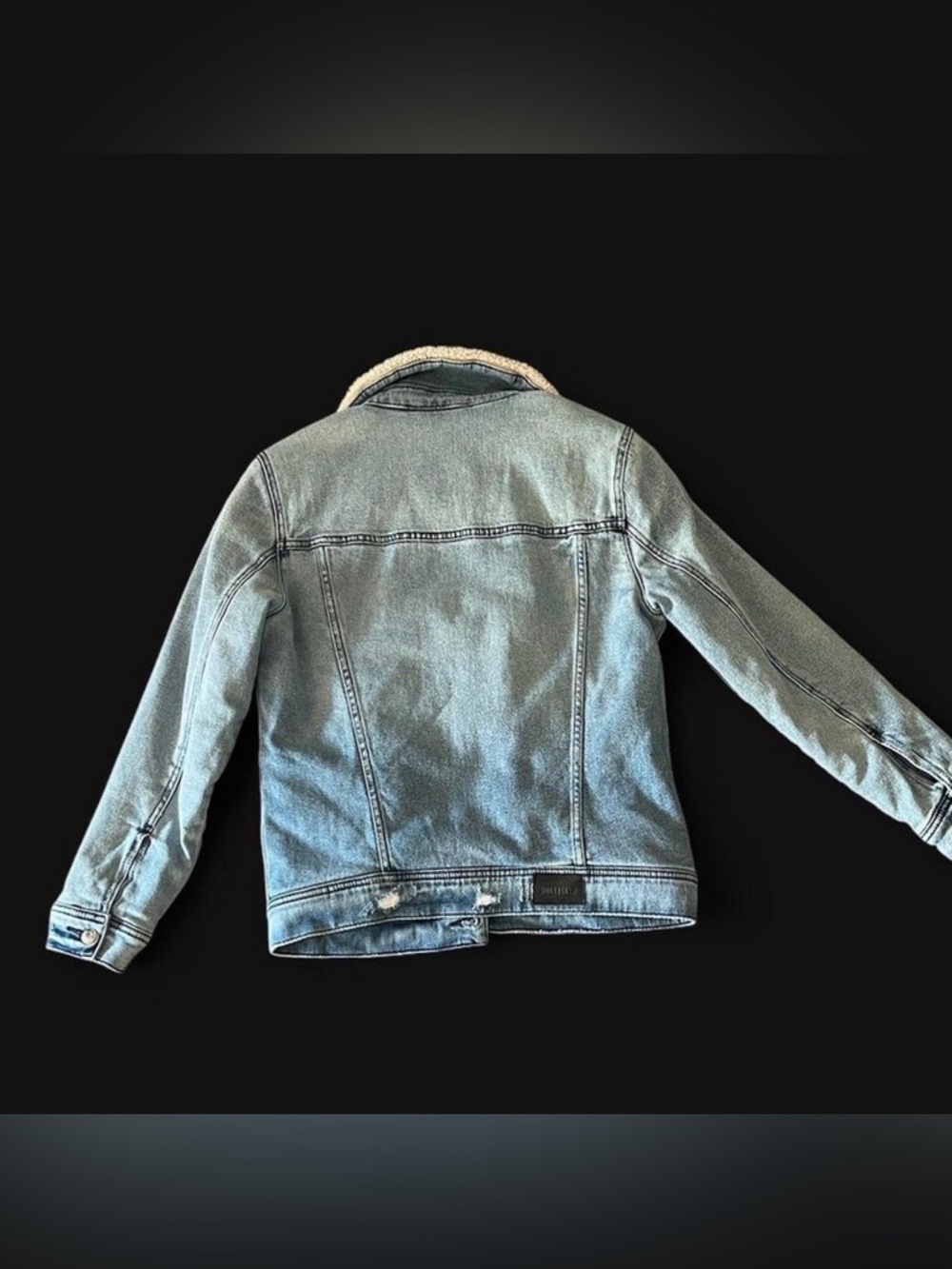 Hollister Light Blue Denim Jacket with Sherpa Lining - Picture 4 of 6